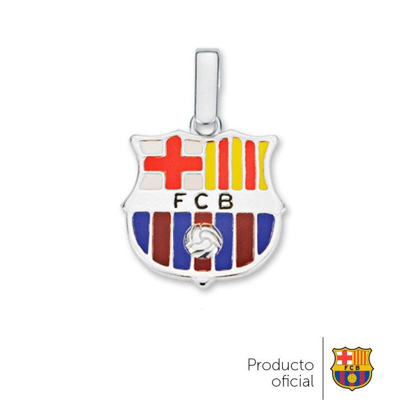 Colgante FC Barcelona plata de ley