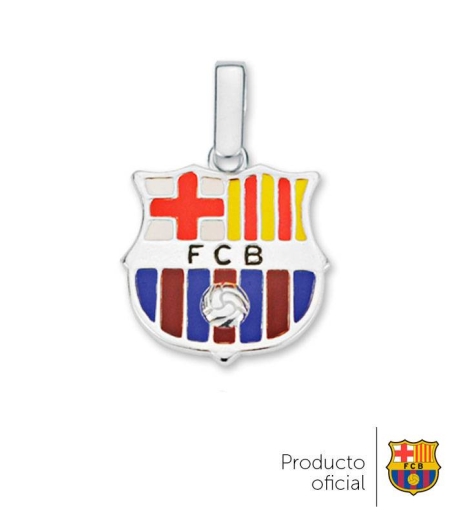 Colgante FC Barcelona plata de ley
