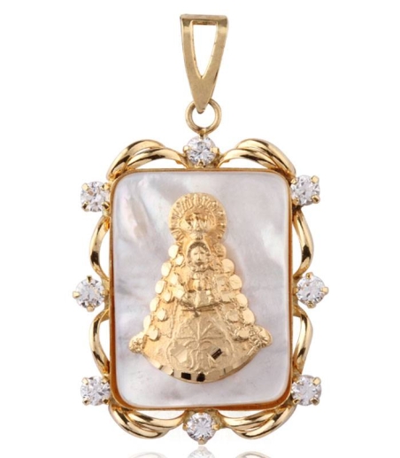 Medalla Oro y Nácar Virgen del Rocío