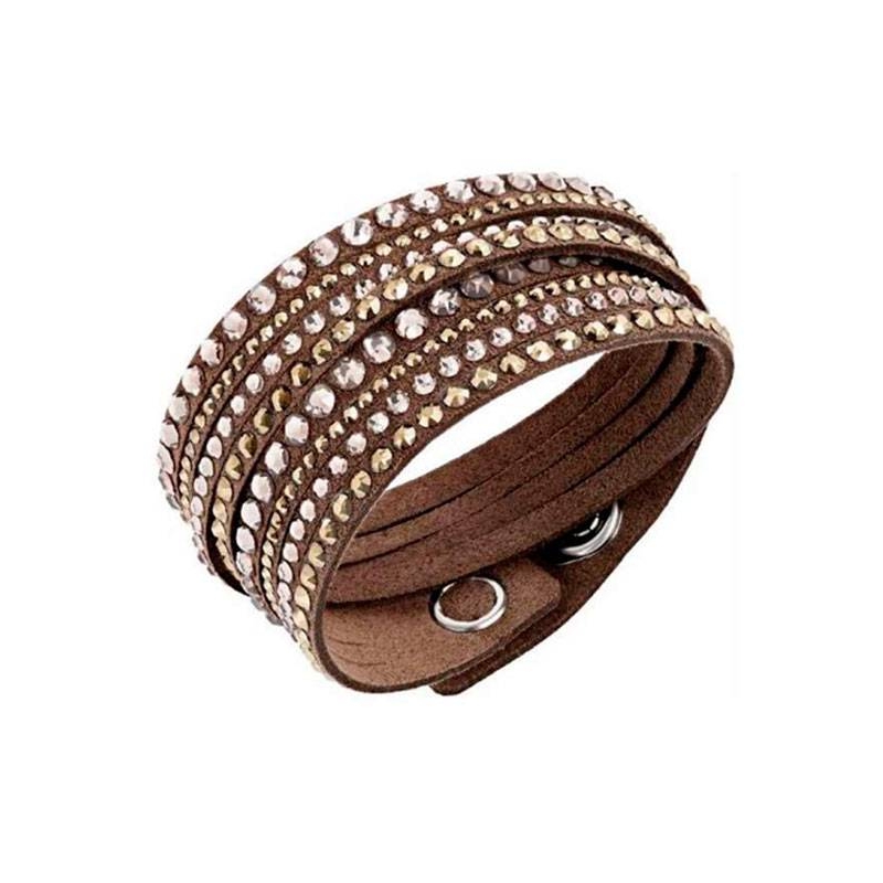 Pulsera Slake Brown Swarovski