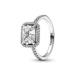 ANILLO PANDORA HALO RECTANGULAR BRILLANTE 192391C01