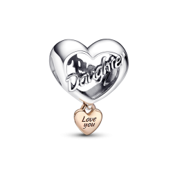 CHARM PANDORA COLGANTE CORAZÓN TE QUIERO HIJA 782327C00
