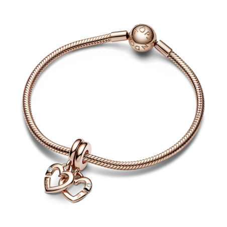 CHARM PANDORA COLGANTE CORAZONES DE HERMANAS 789538C01