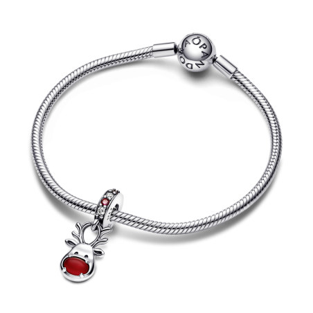 CHARM PANDORA COLGANTE RENO DE NAVIDAD NARIZ ROJA 792330C01