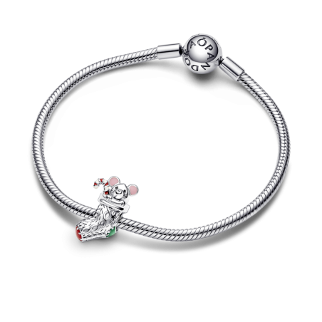 CHARM PANDORA CALCETÍN, RATÓN Y BASTÓN DE NAVIDAD 792366C01