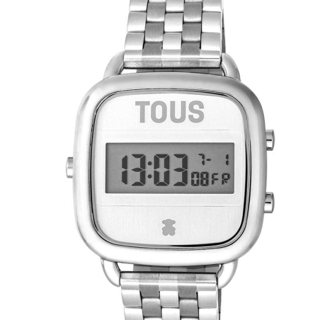 RELOJ TOUS DIGITAL D-LOGO PLATEADO 200351021