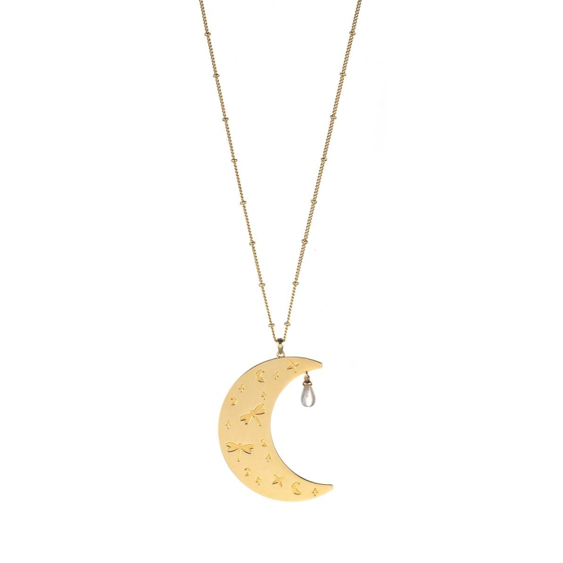 COLLAR AGATHA PARIS LUNA DORADA BY SARA CARBONERO 2651385-157-TU COLLAR AGATHA PARIS LUNA DORADA BY SARA CARBONERO 2651385-157-TU
