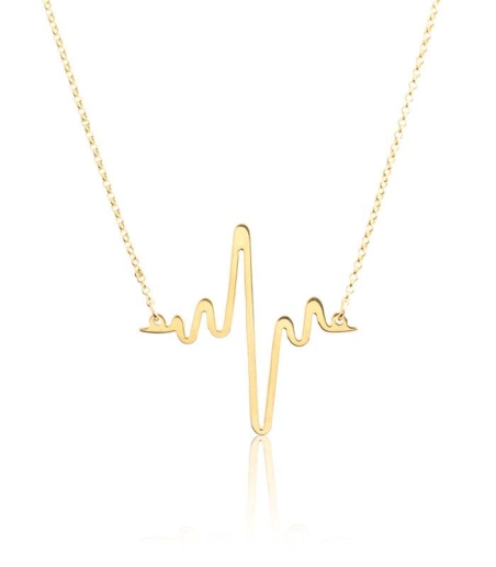 Gargantilla Latidos plata baño de oro