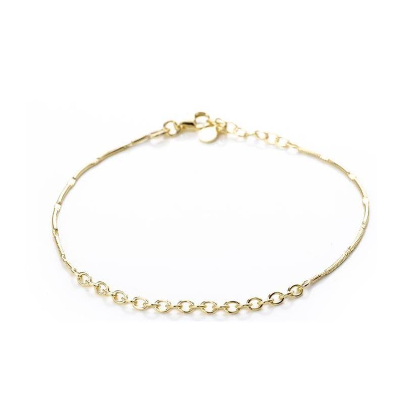 PULSERA ITEMPORALITY ESLABONES NUDO Y OVAL SBR-200-085-UU