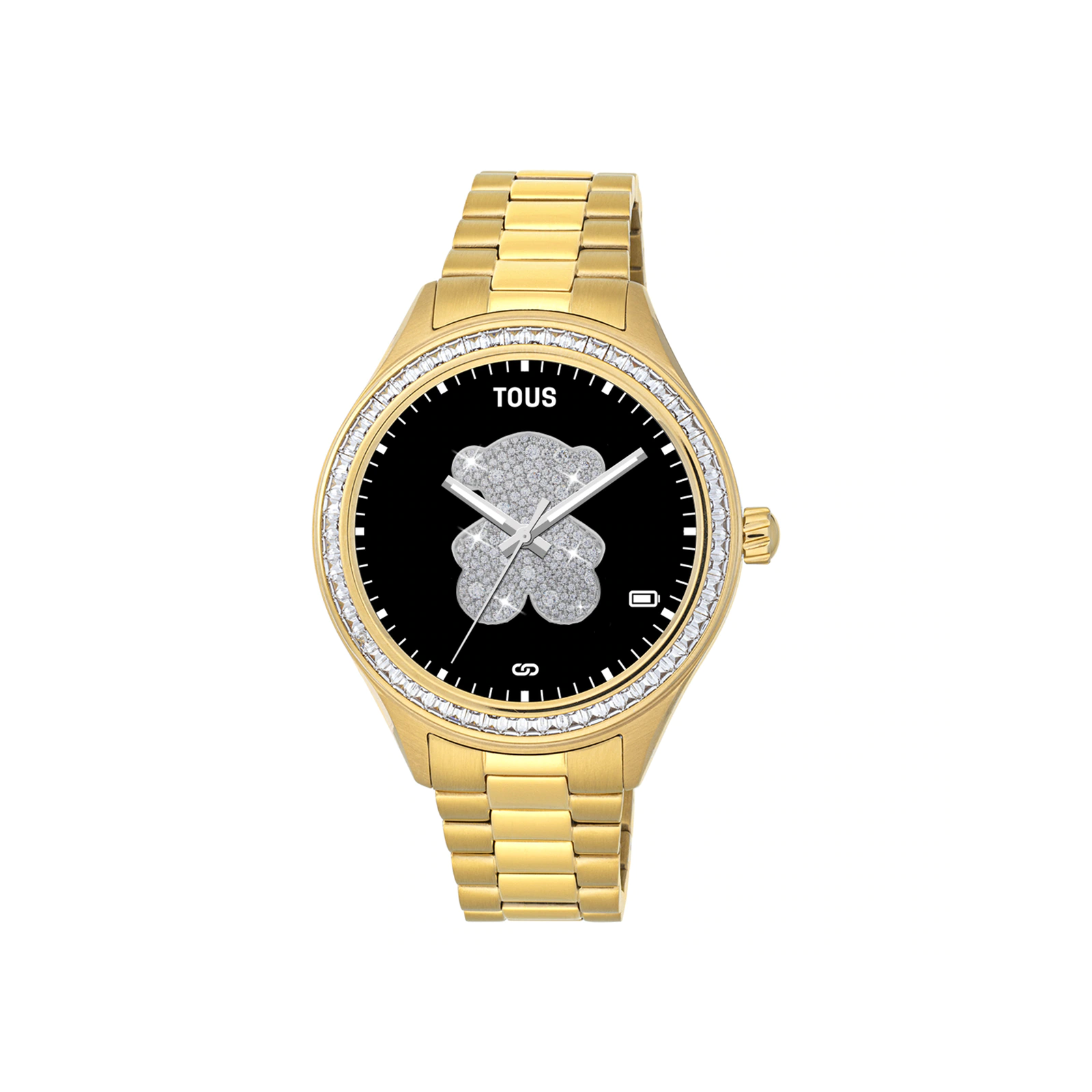 ✨Reloj inteligente Tous Shine dorado y circonitas arcoíris 200351041.