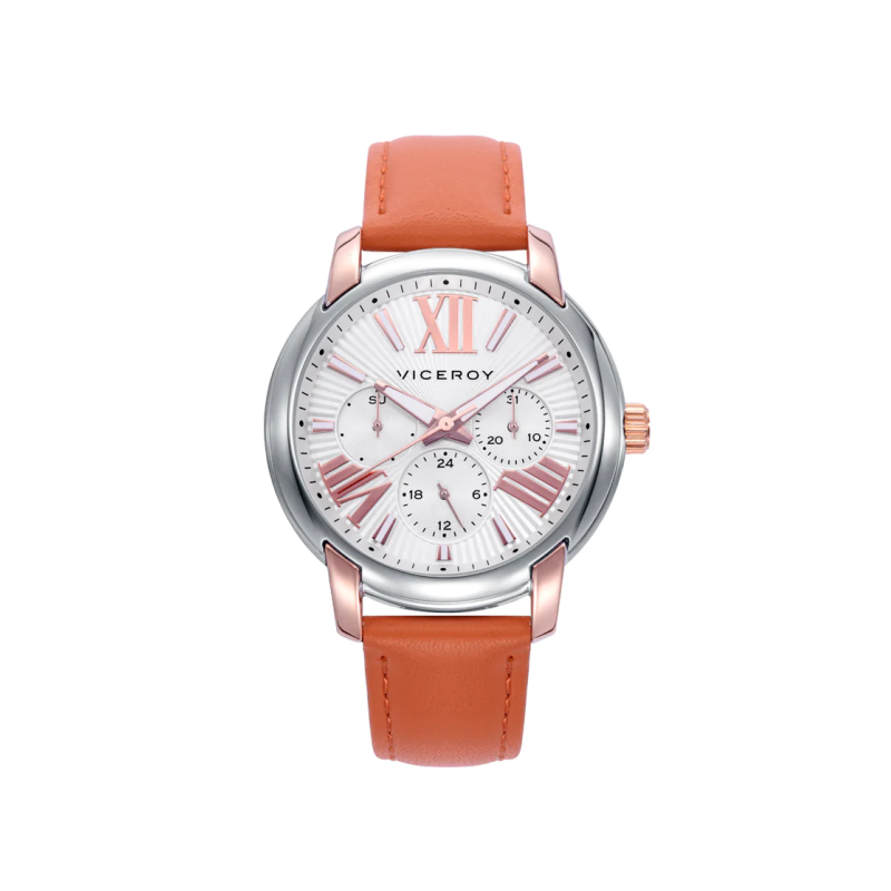 RELOJ VICEROY CHIC CORREA DE PIEL NARANJA 401270-83