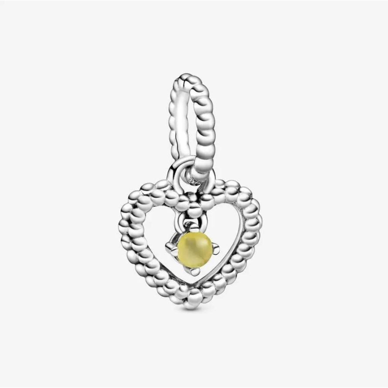 CHARM PANDORA COLGANTE CORAZON DE ESFERAS MIEL 798854C11