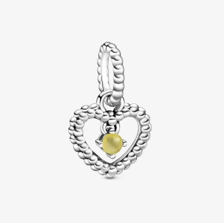 CHARM PANDORA COLGANTE CORAZON DE ESFERAS MIEL 798854C11