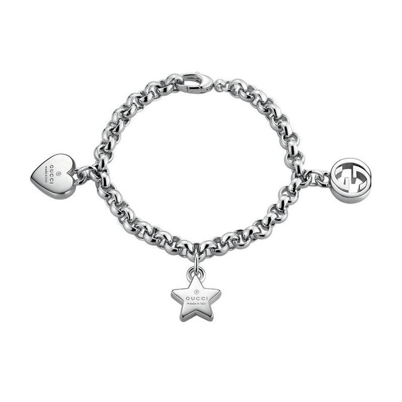 Pulsera Gucci plata Colgantes Pulsera Gucci plata Colgantes