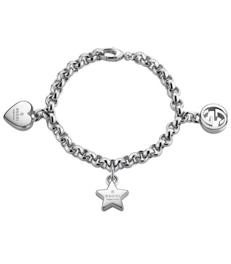 Pulsera Gucci plata Colgantes