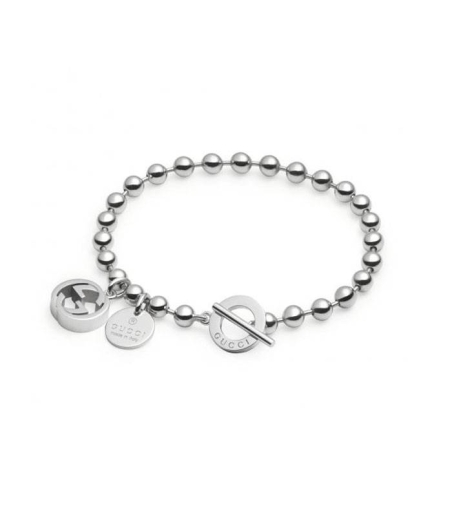 Pulsera Gucci plata y colgantes