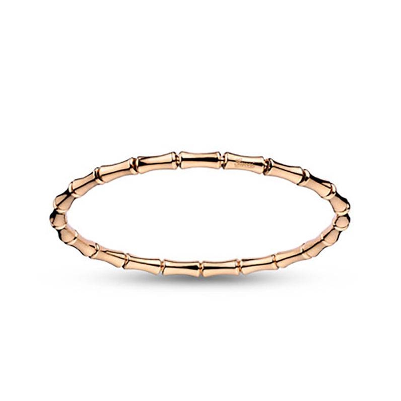 Pulsera Gucci plata baño oro Bambú