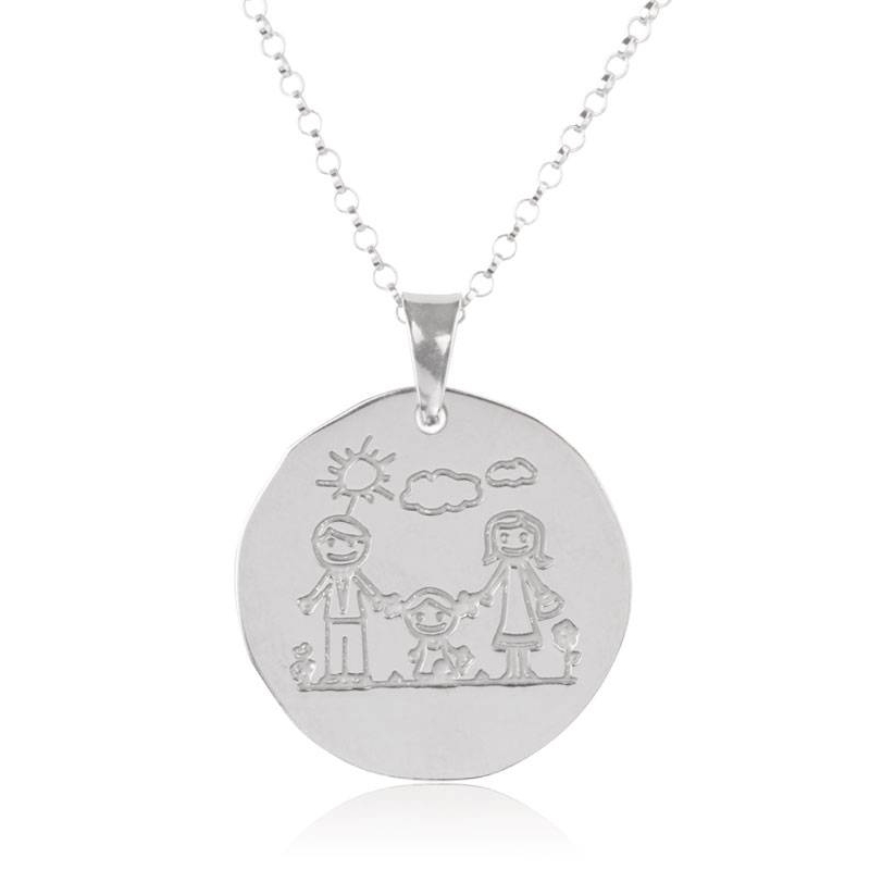 Colgante de Plata con Familia "Niña" Colgante de Plata con Familia "Niña"