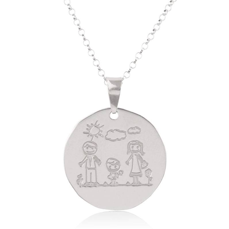 Colgante de Plata familia "Padres e Hijo"