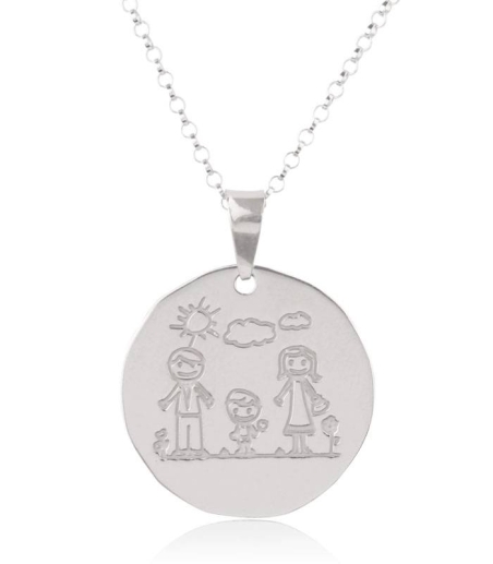 Colgante de Plata familia "Padres e Hijo"