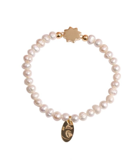 Pulsera "Silhouette" Baño oro 18k Estrella