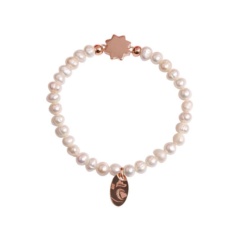 Pulsera "Silhouette" Baño oro rosa 18k Estrella