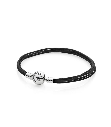 Pulsera Pandora algodón y plata 590715CBK