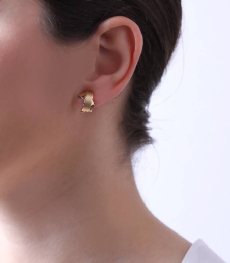 Pendientes Oro Satinado