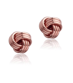 PENDIENTES  HOBART  NUDO ORO ROSA 18K