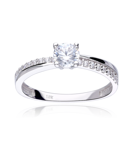 ANILLO "BALZOLA" ORO BLANCO 18K