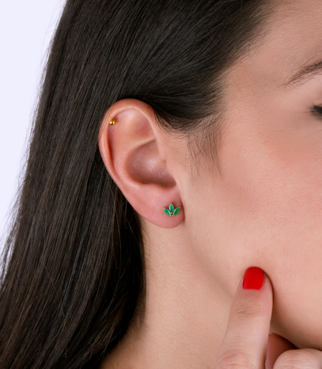 Pendientes Oro 18k Esmeraldas "D'Alba"