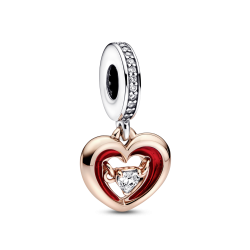 CHARM PANDORA CORAZÓN RADIANTE DOS TONOS 782450C01