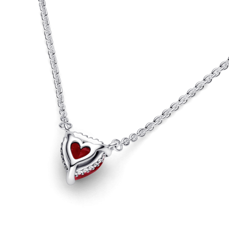 COLLAR PANDORA CORAZÓN HALO BRILLANTE 392542C01-45