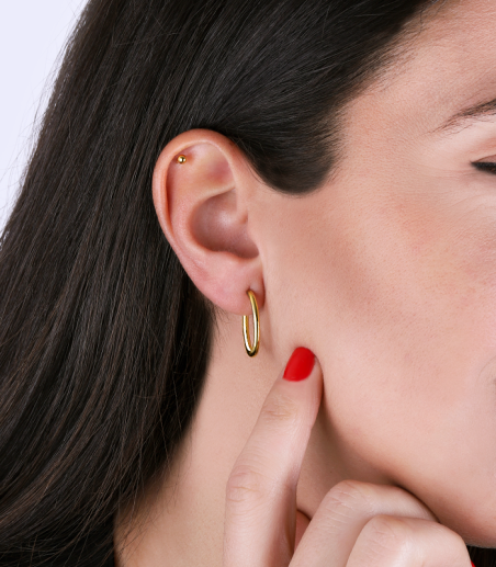 Pendientes Aro Oro 18k "Bari"