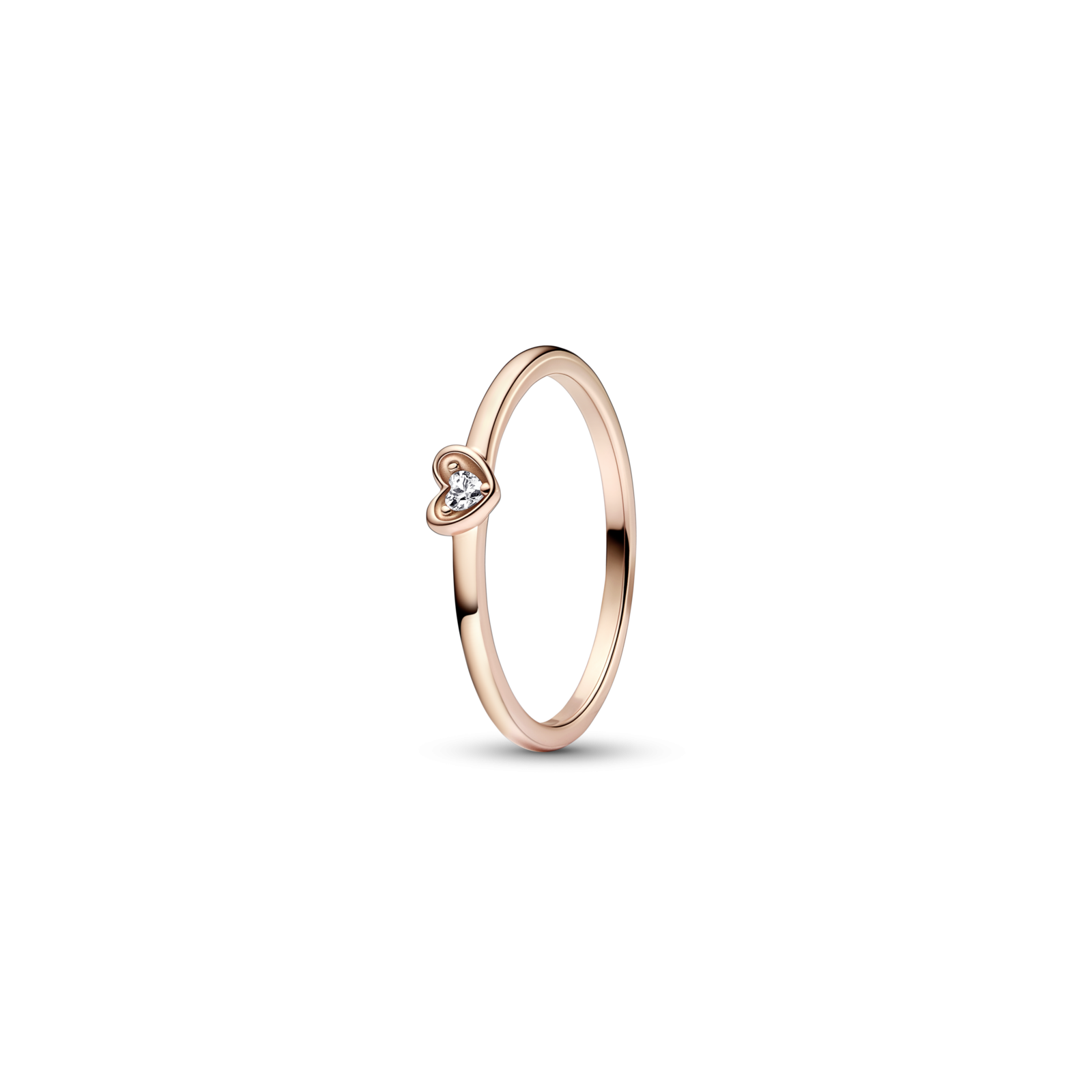 ANILLO PANDORA CORAZON RADIANTE BAÑO ORO ROSA 14K 182495C01