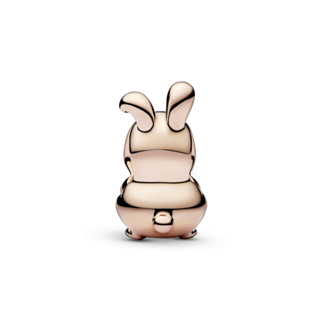 CHARM PANDORA PLATA BAÑO ORO ROSA 14K AÑO CHINO DEL CONEJO 782471C01
