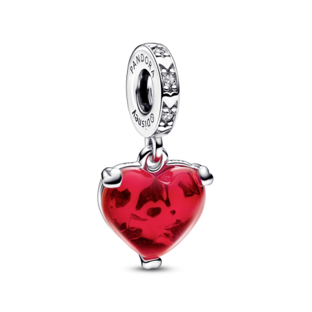 CHARM PANDORA COLGANTE MURANO BESO MICKEY Y MINNIE DISNEY 792522C01