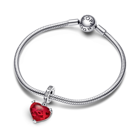 CHARM PANDORA COLGANTE MURANO BESO MICKEY Y MINNIE DISNEY 792522C01