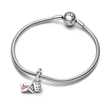 CHARM PANDORA COLGANTE TRIPLE PLATA DE LEY MAHJONG 792523C01