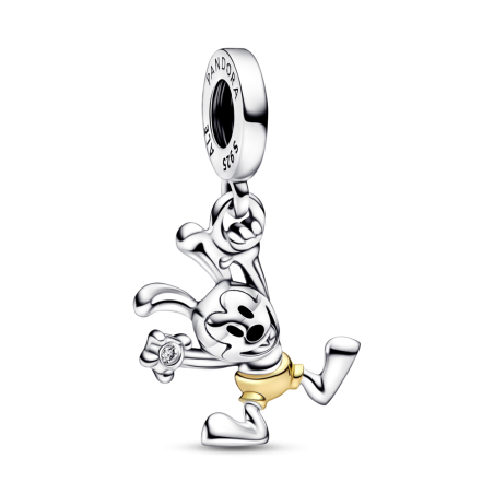 CHARM PANDORA PLATA Y ORO 14K 100 ANIVERSARIO OSWALD DISNEY 792519C01