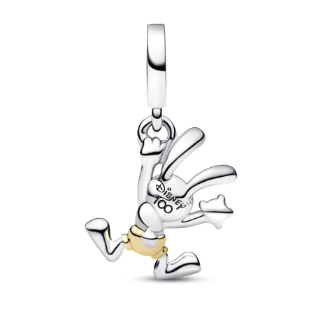 CHARM PANDORA PLATA Y ORO 14K 100 ANIVERSARIO OSWALD DISNEY 792519C01