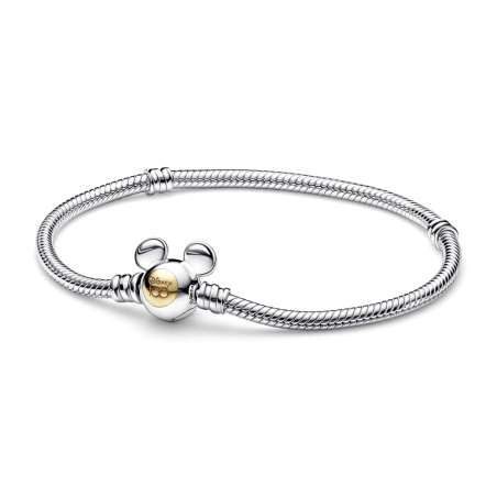PULSERA PANDORA PLATA Y ORO 14K 100 ANIVERSARIO DISNEY 592514C00