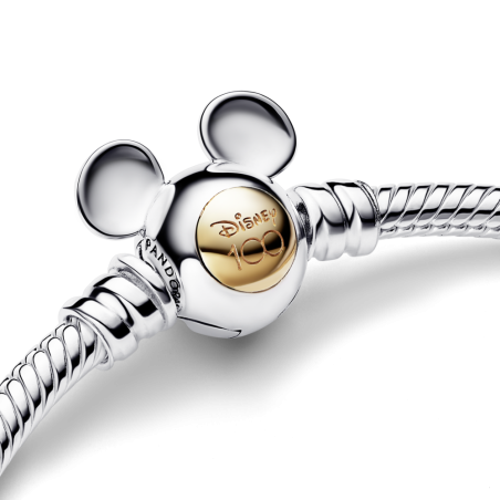 PULSERA PANDORA PLATA Y ORO 14K 100 ANIVERSARIO DISNEY 592514C00