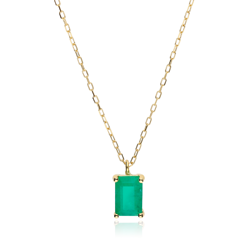 GARGANTILLA "CALI" ORO 18K Y ESMERALDA