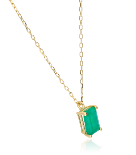 GARGANTILLA "CALI" ORO 18K Y ESMERALDA