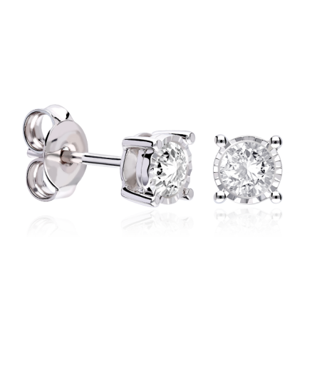 PENDIENTES "BERGANTINO" DIAMANTES 0.42 CTS