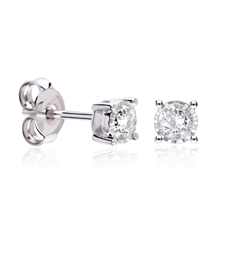 PENDIENTES "BERGANTINO" DIAMANTES 0.30 CTS