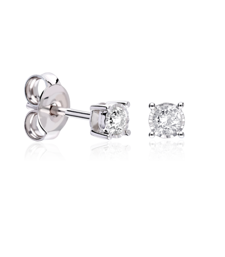 PENDIENTES "BERGANTINO" DIAMANTES 0.18 CTS