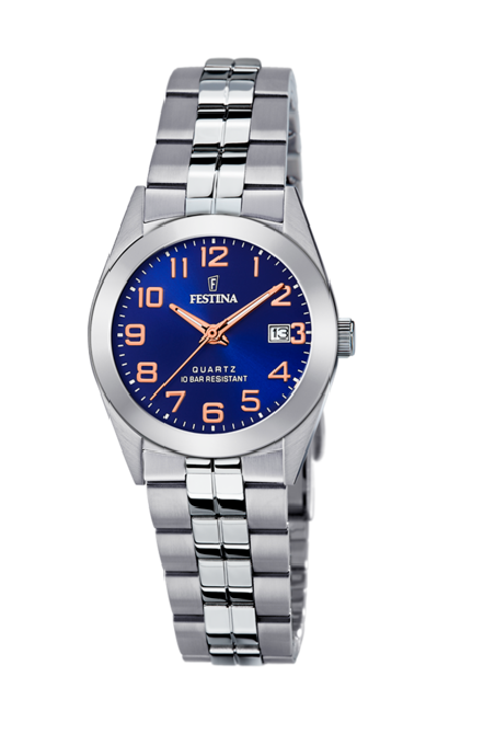 RELOJ FESTINA CLASSICS AZUL CORREA DE ACERO MUJER F20438/2