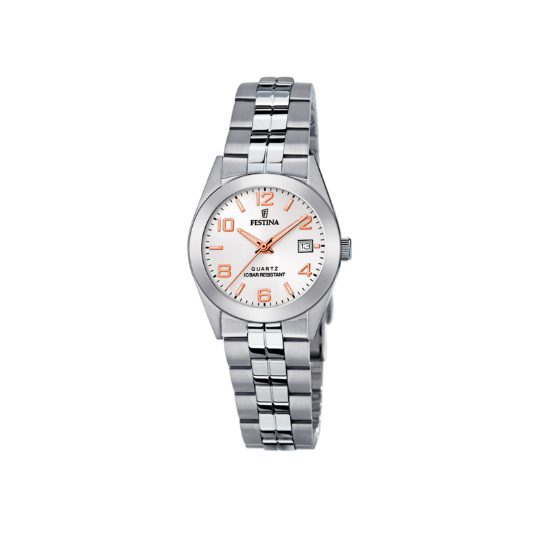 RELOJ FESTINA CLASSICS BLANCO CORREA DE ACERO MUJER F20438/4